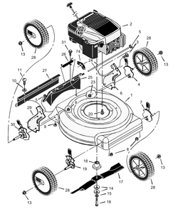 Part Location Diagram of F-020442L Murray Instruction Book